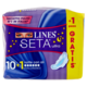 Lines Seta ultra notte lungo con ali 10+1 pz
