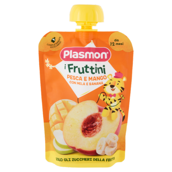 Plasmon i Fruttini Pesca e Mango con Mela e Banana 130 g