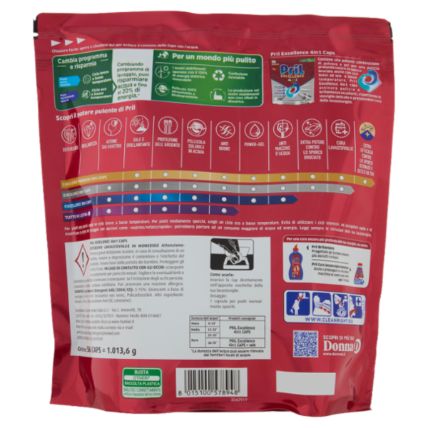 PRIL Excellence 4in1 Caps 56pz (1013,6g)