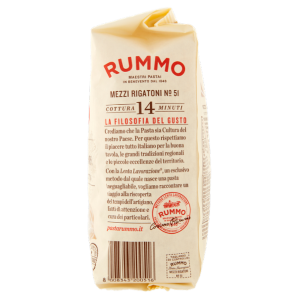 Rummo Mezzi Rigatoni N° 51 500 g