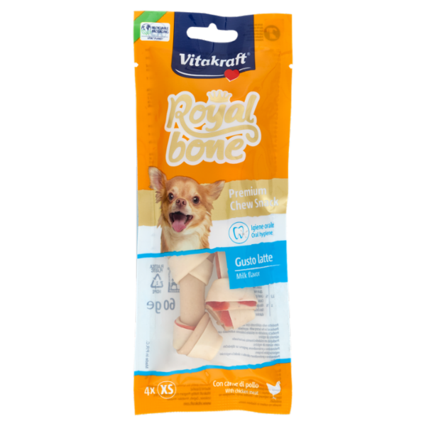 Vitakraft Royal bone Gusto latte XS 4 Pezzi 60 g