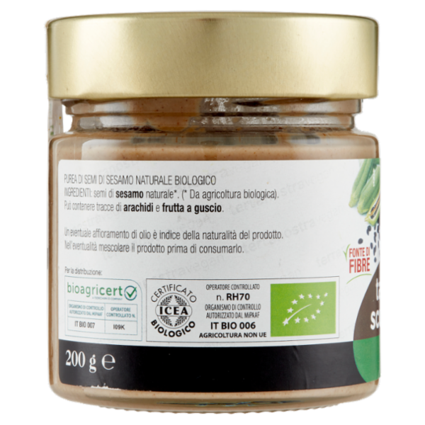 Terranostra Vegan Bio tahin scuro 200 g