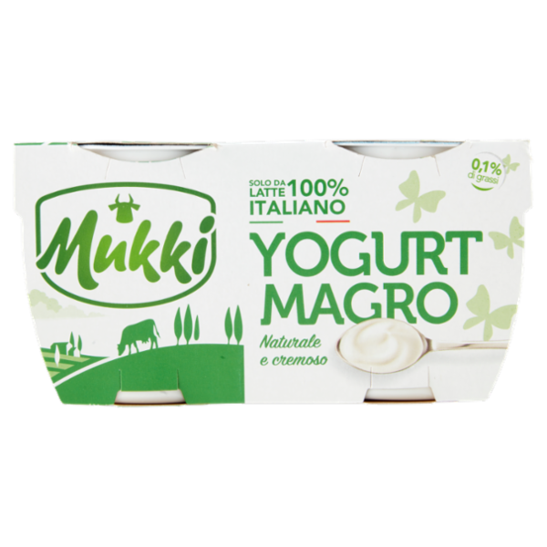 Mukki Yogurt Magro Naturale e cremoso 2 x 125 g