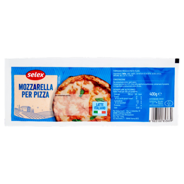 Selex Mozzarella per Pizza 400g