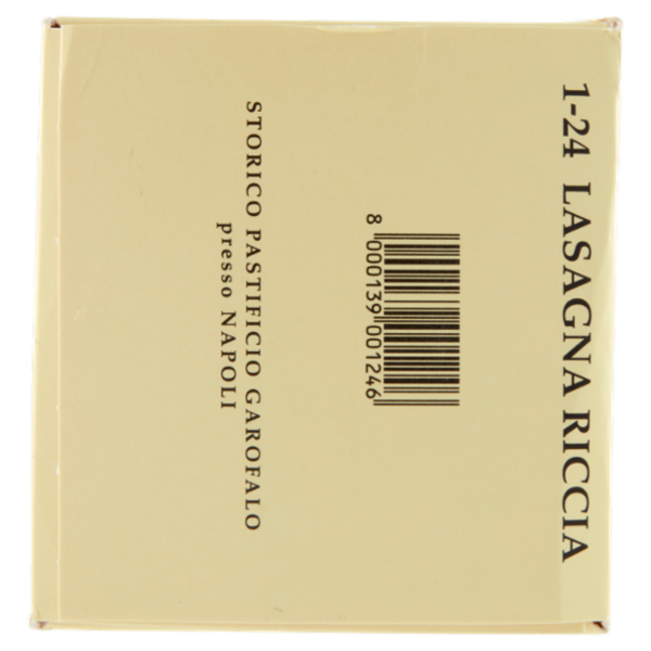 Garofalo Lasagna Riccia 1-24 Pasta di Semola di Grano Duro 500 g