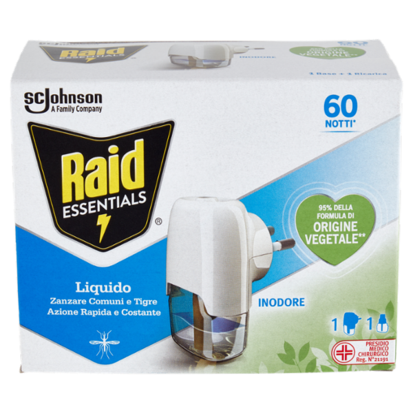 Raid Essentials Liquido Base 60 notti 36 ml