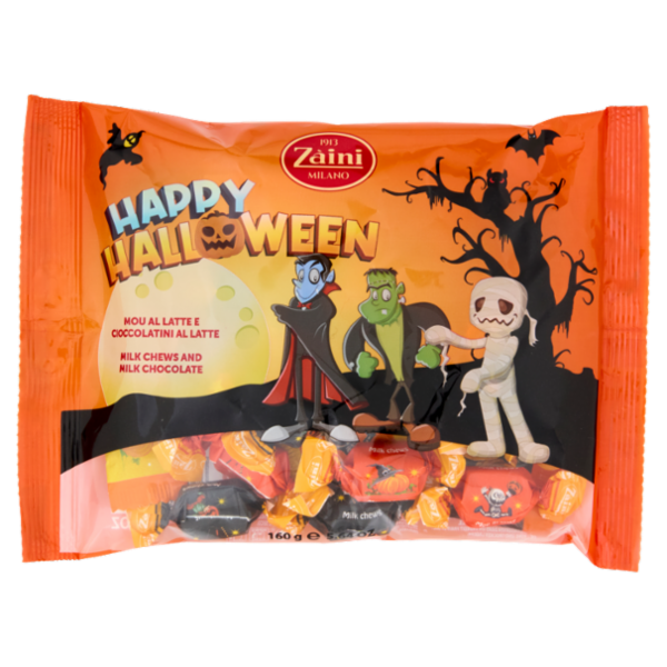 Zàini Happy Halloween Mou al Latte e Cioccolatini al Latte 160 g