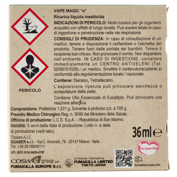 VAPE Elettroemanatore Liquido Verdessenza + Ricarica 36 ml