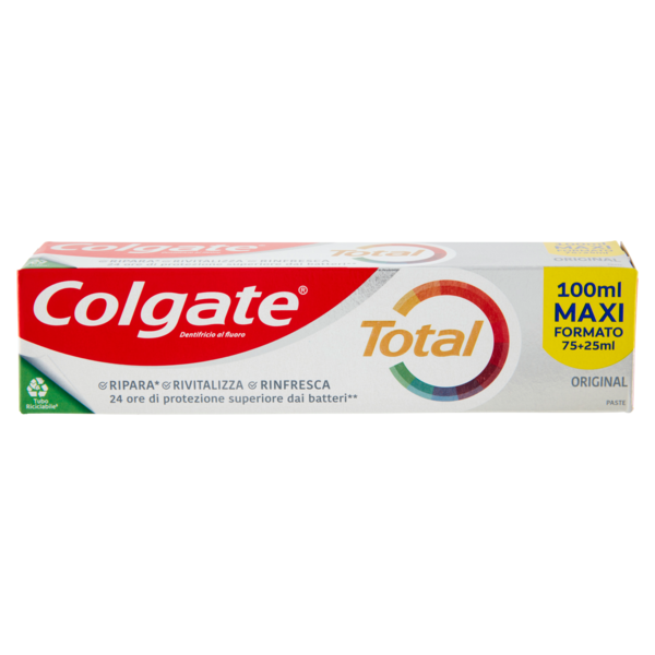 Colgate dentifricio Total Original protezione completa 24h, 100ml