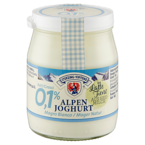 Sterzing Vipiteno Alpenjoghurt Magro Bianco da Latte Fieno 150 g