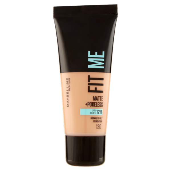 Maybelline New York Fondotinta Fit Me Matte&Poreless, Finish Opacizzante, 130 Buff Beige 30 ml