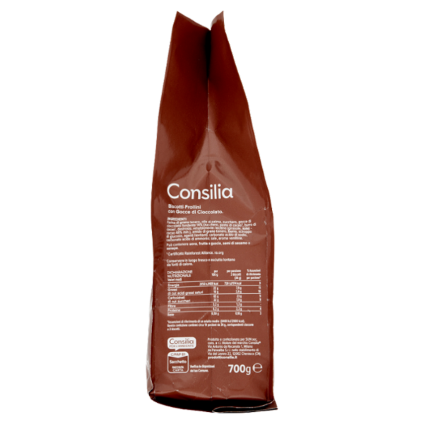Consilia Frollini con Gocce di Cioccolato Fondente 700 g 
