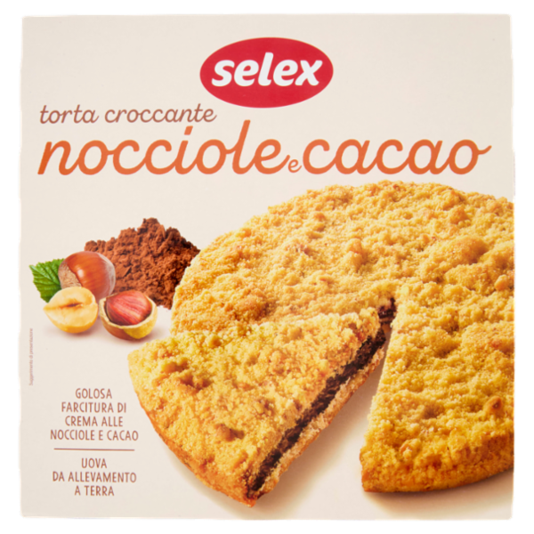 Selex Torta Croccante con Nocciole e Cacao 500 g