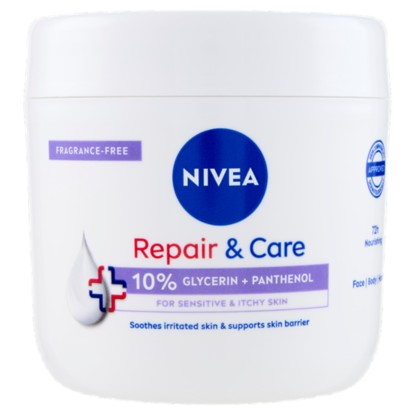 Nivea Repair & Care 10% Glycerin + Panthenol for Sensitive & Itchy Skin 400 ml
