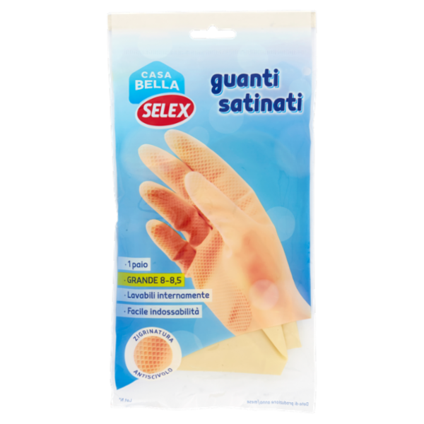 Selex Casa Bella Guanti Satinati Misura Grande (8-8,5)