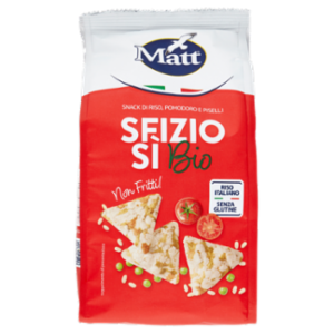 Matt SfizioSì Bio Snack Di Riso, Pomodoro e Piselli 60 g