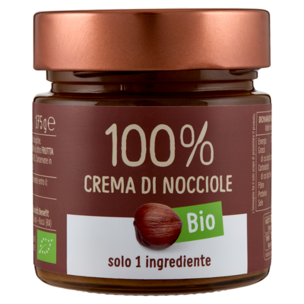 Euro Company 100% Crema di Nocciole Bio 175 g