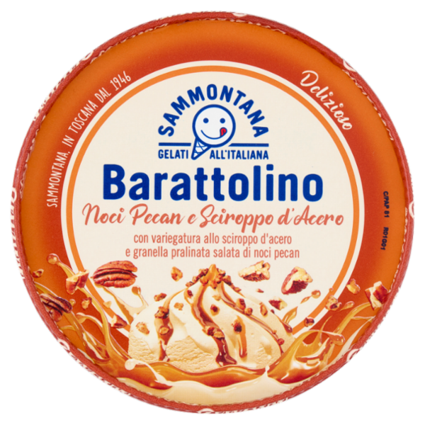 Sammontana Barattolino Delizioso Noci Pecan e Sciroppo d'Acero 500 g