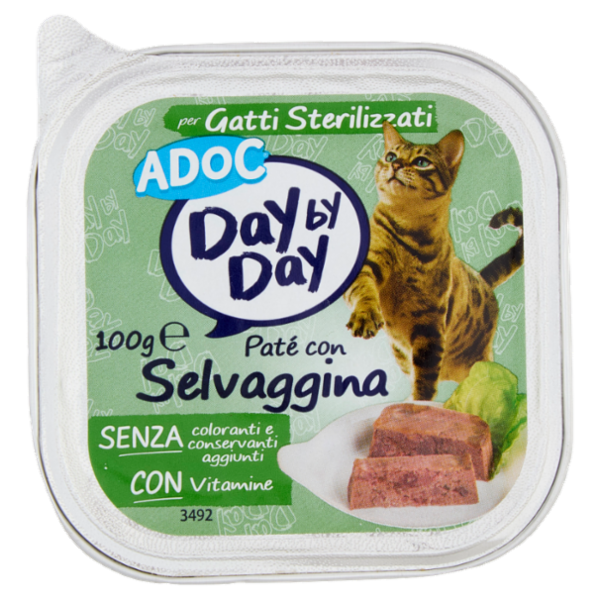 ADoC Day by Day per Gatti Sterilizzati Paté con Selvaggina 100 g