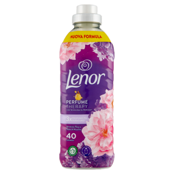 Lenor Ammorbidente Lavatrice Concentrato, Ametista Rosa e Note di Muschio, 40 Lavaggi 840 ml
