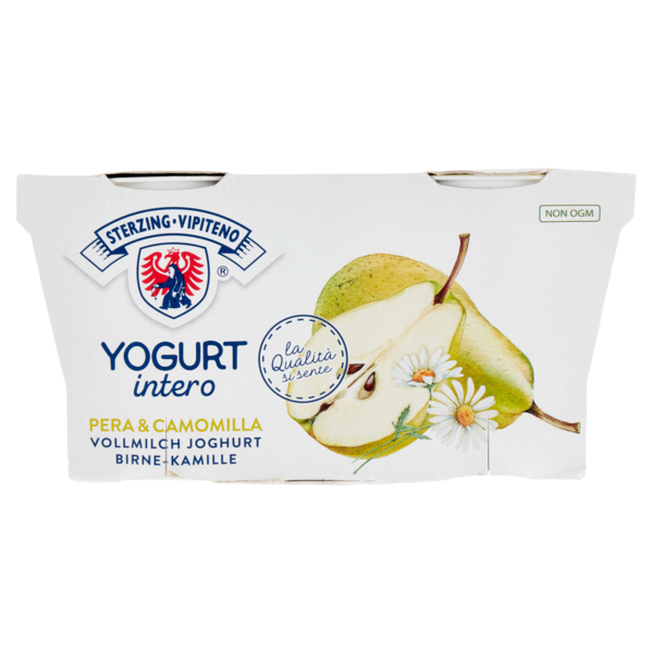 Sterzing Vipiteno Yogurt intero Pera & Camomilla 2 x 125 g