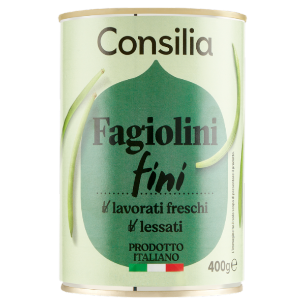Consilia Fagiolini Fini Lessati 400 g