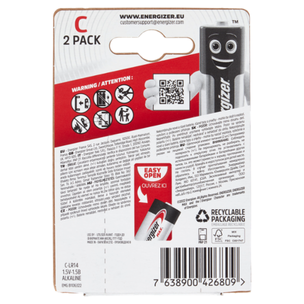 Energizer Max C 2 pz