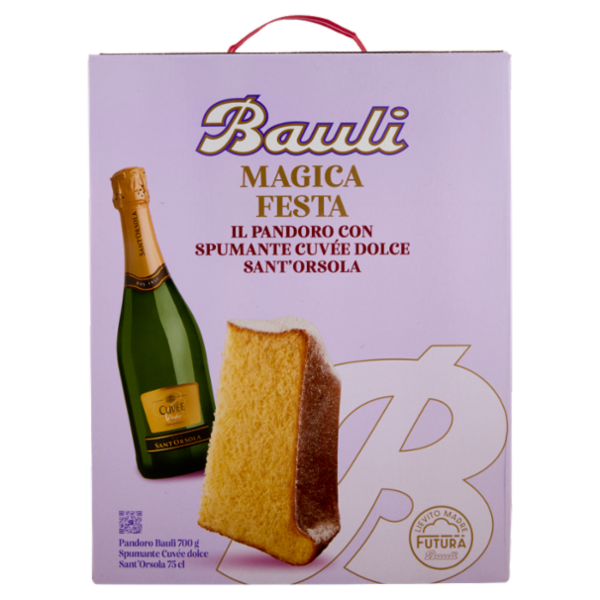 Bauli Magica Festa Pandoro Bauli 700 g + Spumante Cuvée dolce Sant'Orsola 75 cl