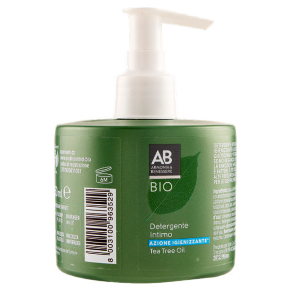 Armonia & Benessere Detergente Intimo Azione Igienizzante Bio con Tea Tree Oil 250 ml