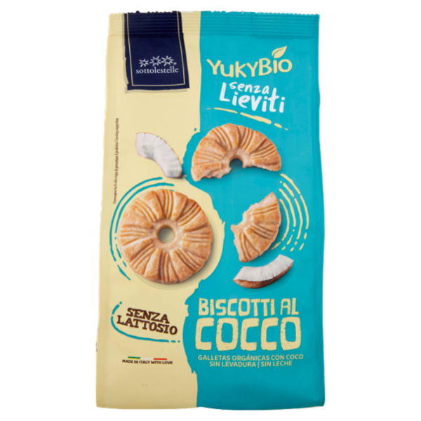 YukyBio Senza Lieviti Biscotti al Cocco 300 g