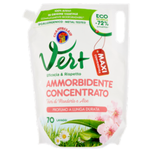 Vert Di Chanteclair Ammorbidente Concentrato Fiori Di Mandorlo e Aloe Ecoricarica 1400 Ml