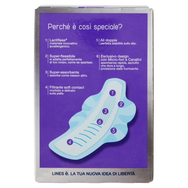 Lines è Assorbenti Lungo con Ali 7 pz