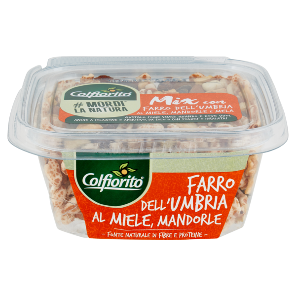 Colfiorito #Mordi la Natura Mix con Farro dell'Umbria al Miele, Mandorle e Mela 120 g