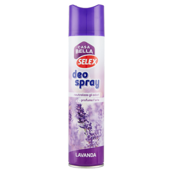 Selex Casa Bella Deodorante per Ambienti Spray Lavanda 2 in 1 300 ml