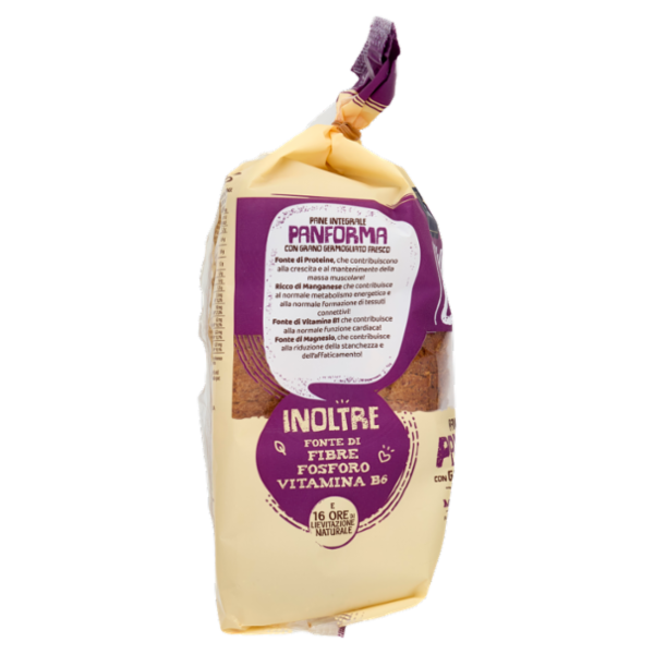 YukyBio Power Grain Pane Integrale Panforma con Grano Germogliato Fresco 500 g