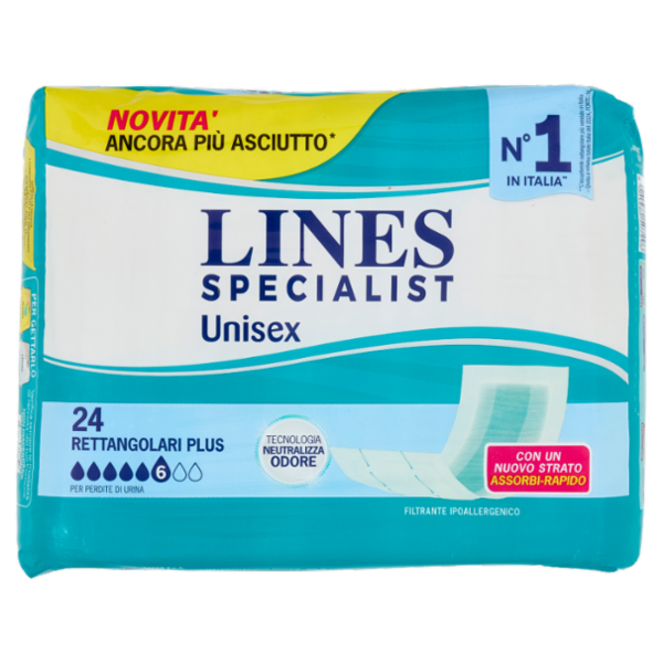 Lines Specialist Unisex Rettangolari Plus 24 pz