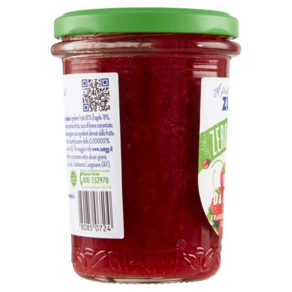Zuegg I frutteti di Oswald Zuegg Zero Residui 100% da Frutta* Fragole Fragoline Italiane 230 g