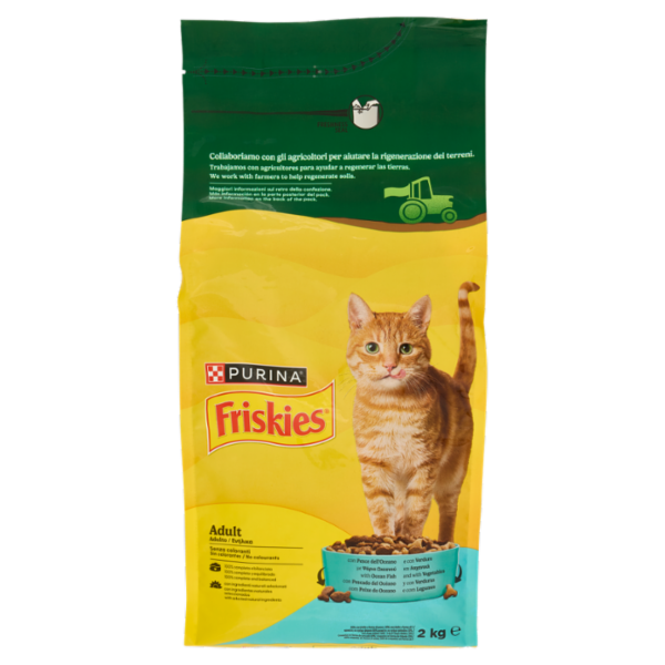 PURINA FRISKIES Adult Pesce dell'Oceano e con Verdure 2kg