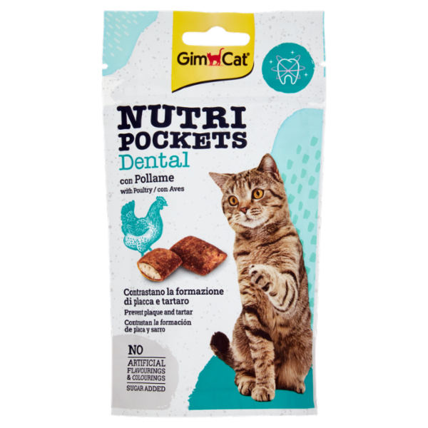 GimCat Nutri Pockets Dental con Pollame 60 g