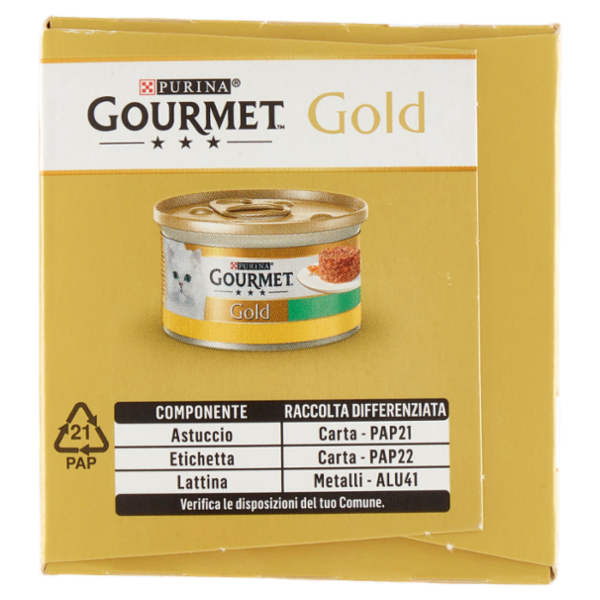 PURINA GOURMET Gold Tortini Pollo & Carote / Manzo & Pomodori 4 x 85 g
