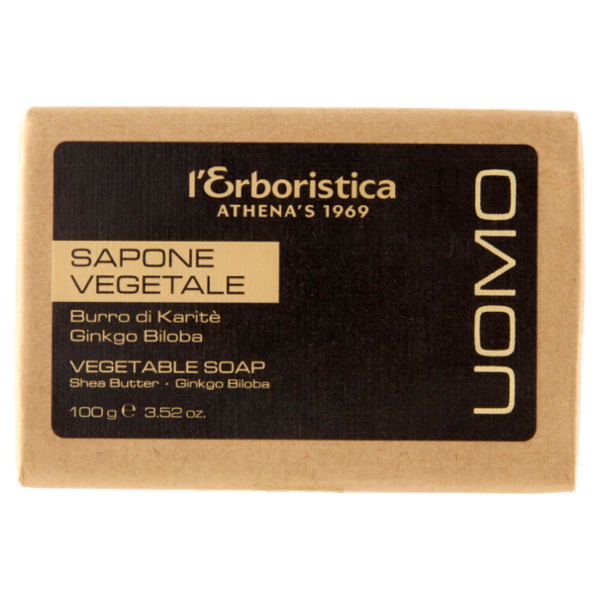 l'Erboristica Uomo Sapone Vegetale Burro di Karitè Ginkgo Biloba 100 g