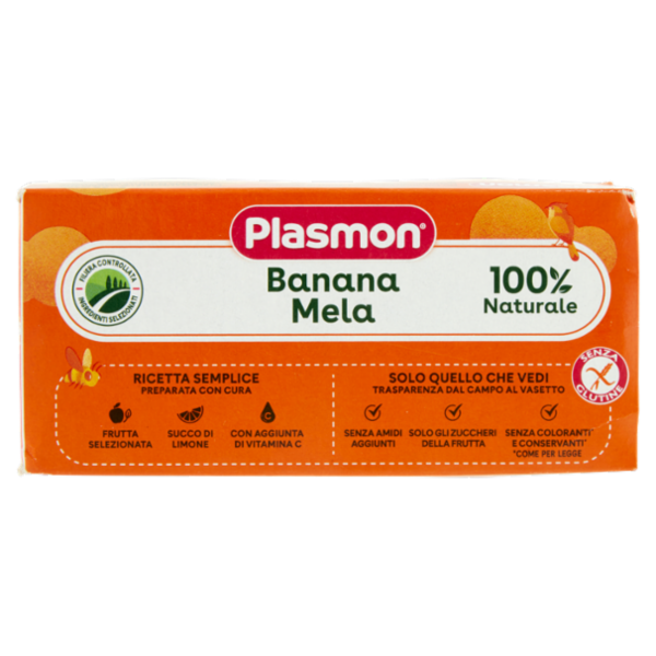Plasmon Omogeneizzato Banana Mela 2 x 80 g