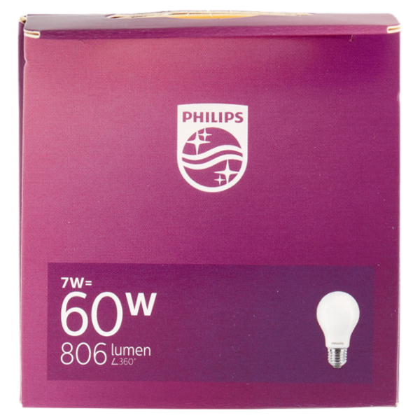 Philips Led goccia vetro 60W E27 2700K