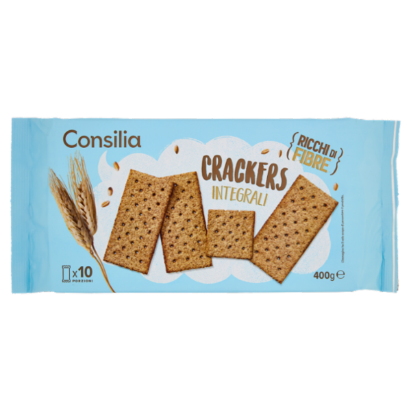 Consilia Cracker con Farina Integrale 10x40 g