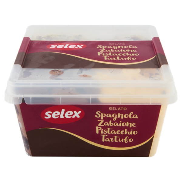 Selex Gelato Spagnola, Zabaione, Pistacchio e Tartufo 1 kg