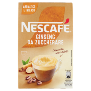 NESCAFÉ Ginseng Da Zuccherare Caffè Solubile Con Ginseng, 10 Bustine 60g