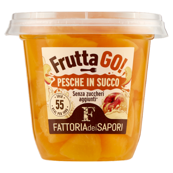 Fattoria dei Sapori Frutta Go! Pesche in Succo 200 g