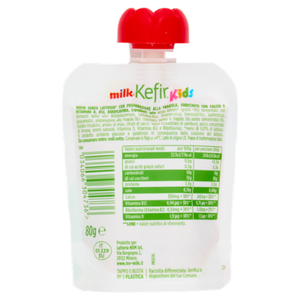 Milk Kefir Kids Fragola 80 g