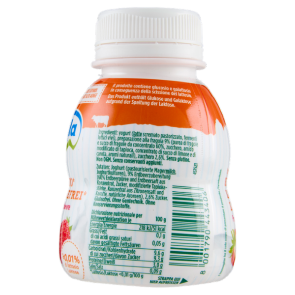 mila Yogurt Drink Senza Lattosio* Fragola 200 g