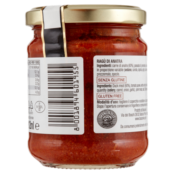 Le Ricette di Caterina Ragù di Anatra 180 g